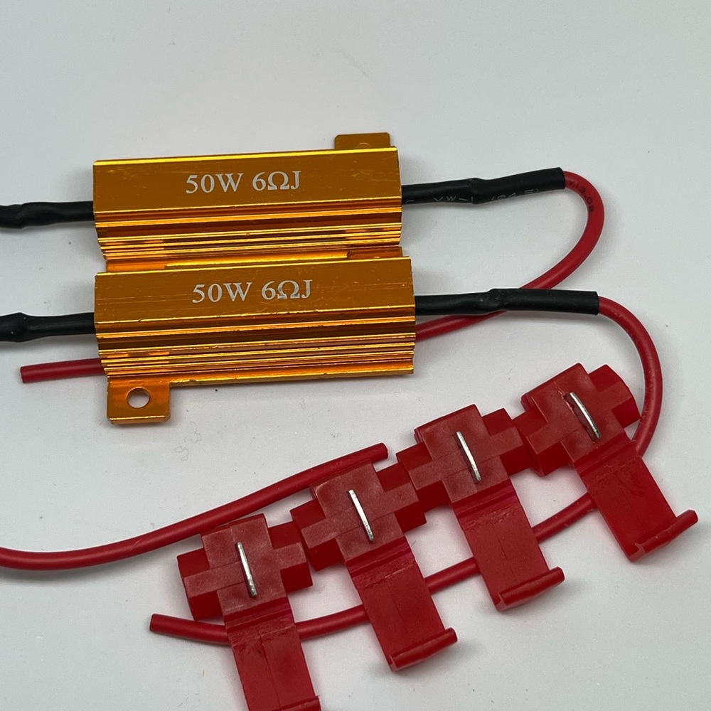 Loaded resistors for LEDs